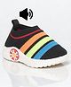 Lil Lollipop Striped Musical Shoes - Black