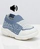 Lil Lollipop Striped Musical Shoes - Blue