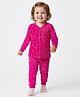 Babyoye Cotton Modal Super Soft Blend Full Sleeves Co-ord Thermal Inner Wear Set with Animal Print - Pink