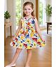 The Magic Wand Cotton Woven Sleeveless Floral Printed Tiered Dress - Multi Colour