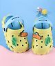 Cute Walk by Babyhug Back Strap Clogs with Applique - Limegreen