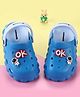 Cute Walk by Babyhug Back Strap Closure Clogs With Astronaut Applique - Blue