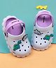 Cute Walk by Babyhug Clogs With Dino Applique & Back Strap - Purple