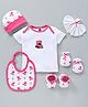 Mee Mee Baby Clothing Gift Set With Teddy Print Pack of 6 - Pink