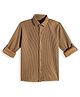 CAVIO Cotton Blend Woven Full Sleeves Textured Shirt - Khaki
