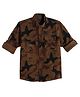 CAVIO Cotton Woven Full Sleeves Camouflage Printed Shirt - Brown