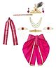 Itsmycostume Janmashtami Theme Krishna Costume Set - Magenta