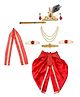 Itsmycostume Janmashtami Theme Krishna Costume Set - Red