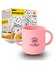 ZoZoBaa Silicone Baby Drinking Open Cup with Two Handles | Multipurpose Tiny Cups for Infant's First Stage Training | Bpa-Free, Unbreakable Non Sippy Cup for Toddlers (Pink)- 160 ml