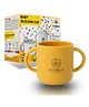 ZoZoBaa Silicone Baby Drinking Open Cup with Two Handles | Multipurpose Tiny Cups for Infant's First Stage Training | Bpa-Free, Unbreakable Non Sippy Cup for Toddlers (Mango Yellow), - 160 ml