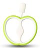 ZoZoBaa Apple Shape Soft Silicone Teether for Baby Gums, Teething Toys for Babies, BPA Free, Pain-Relief, Non-Toxic, 100% Food Grade, Soothing & Smooth Edges Easy to Grasp Chewable - Green (Pack of 1)