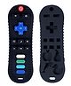 ZoZoBaa TV Remote Soft Silicone Teether for Baby Gums, Teething Toy for Babies, BPA Free, Pain-Relief, Non-Toxic, 100% Food Grade, Soothing & Smooth Edges Easy to Grasp Chewable -Black (Pack of 1)