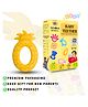 ZoZoBaa Pineapple Shape Soft Silicone Teether for Baby Gums, Teething Toys for Babies, BPA Free, Pain-Relief, Non-Toxic, 100% Food Grade, Soothing & Smooth Edges Easy to Grasp Chewable- (Pack of 1)