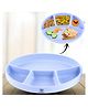 ZoZoBaa Silicone Plate for Babies Toddlers & Kids |Suction Base Divided Portion BPA-Free, Non-Slip, Microwave & Dishwasher Safe | Plate for Baby, Purple