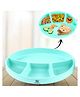 ZoZoBaa Silicone Plate for Babies Toddlers & Kids |Suction Base Divided Portion BPA-Free, Non-Slip, Microwave & Dishwasher Safe | Plate for Baby, Mint Green