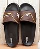 asian Textured Sliders - Brown & Black