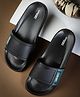 asian Colour Blocked Sliders - Black Olive