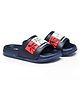 asian Cocunut Tree Designed Sliders - Navy Blue & Red