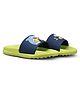 asian Shark Designed Sliders - Navy Blue & Green