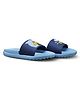 asian Shark Designed Sliders - Navy & Light Blue