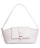 Kleio Vegan Luxe Baguette Shoulder Bag - White
