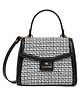 KLEIO Structured Tweed Hand Bag with Top Handle for Women