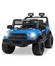 Little pup Battery Operated Ride On  Jeep with Music and Lights  Blue