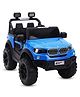 Little pup Battery Operated Ride On  Jeep with Music and Lights  Blue