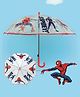 Yellow Bee Marvel Spider Man Character Designed Transparent Umbrella - Multi Colour