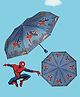 Yellow Bee Marvel Spider Man Character Designed Umbrella - Blue