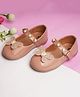 boyz n galz Stones Embellished Butterfly Applique Detailed Ballerinas - Pink