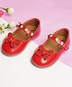 boyz n galz Stones Embellished Butterfly Applique Detailed Ballerinas - Red