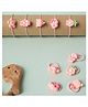 Kicks & Crawl Set Of 10 Candy & Floral Applique Detailed Rubber Bands - Multi Colour