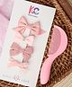 Kicks & Crawl Set Of 4 Bow Applique Detailed Hair Clips - Multi Colour