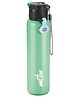 MILTON Sipstar 1000 Stainless Steel Sipper Water Bottle Single Walled Leak Proof Lid, 875 ml, Green