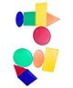 Baijnath Educational Toys Basic Plane Shapes Set  Early Geometry Learning for Kids