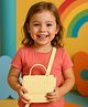Mi Arcus Hearts Embroidered Sling Bag - Yellow