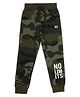 ALAN JONES Cotton Blend Knit Camouflage Printed Pajama - Dark Green