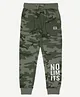 ALAN JONES Cotton Blend Knit Camouflage Printed Pajama - Olive