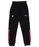 ALAN JONES Cotton Blend Knit Side Taped Joggers - Black