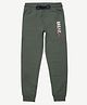 ALAN JONES Cotton Blend Knit Break Through Text Printed Pajama - Green
