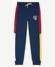 ALAN JONES Cotton Blend Knit Flyers Text Printed Pajama - Cobalt Blue