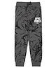 ALAN JONES Cotton Blend Knit Epic Vibes Text Printed Pajama - Cement