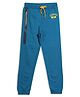 ALAN JONES Cotton Blend Knit Go Hard Text Printed Pajama - Blue