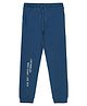 ALAN JONES Cotton Blend Knit Los Angeles Text Embroidered Pajama - Blue