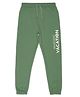 ALAN JONES Cotton Blend Knit Never Skip Vacation Text Printed Pajama - Green