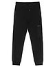 ALAN JONES Cotton Blend Knit Solid Pajama - Black