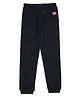 ALAN JONES Corduroy Knit Solid Pajama - Navy Blue