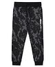 ALAN JONES Cotton Knit Marble Printed Pajama - Black