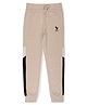 ALAN JONES Cotton Blend Knit Colour Blocked Pajama - Beige